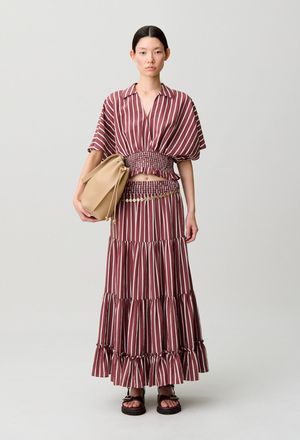 Claudie Pierlot Top ray&eacute; fluide