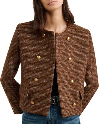 Nili Lotan Melanie Jacket In Saddle Check