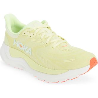 Hoka One One Arahi 8 Stability Running Shoe in Sunlight /Neon Yuzu at Nordstrom, Size 5