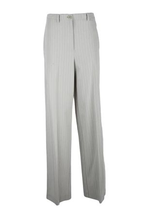 Patrizia Pepe Wide Leg Trousers - Light Grey