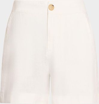 Vince Mid-Rise Hemp Shorts