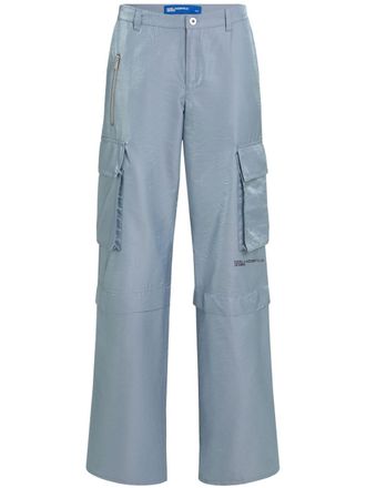Karl Lagerfeld straight-leg cargo trousers - Blue