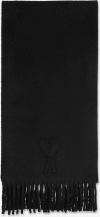 Ami Rechteckiger Schal aus Wolle mit Kaschmir-Effekt