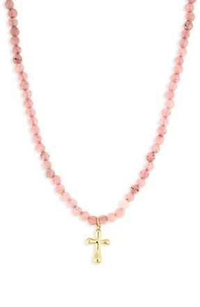 Argento Vivo Cross Necklace in Gold at Nordstrom Rack