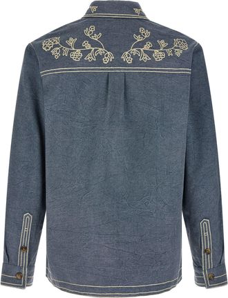 Isabel Marant Mens Blue Cotton Blouse