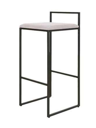 Kenay Home Taburete tapizado beige 38 x 85 cm