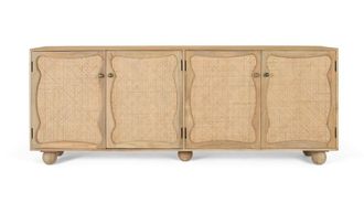 Giner&Colomer Aparador de madera de mango con 4 puertas y dise&ntilde;o artesanal