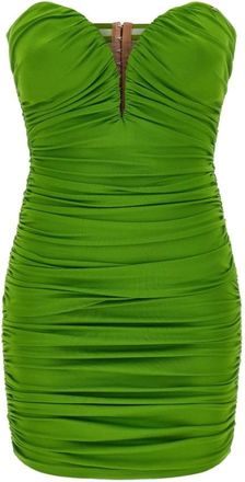 Elisabetta Franchi Party Dresses, female, Green, Size: L Elisabetta Franchi Dresses