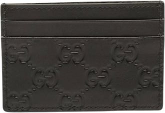 Gucci Pre-owned Wallets, female, Black, Size: ONE SIZE Pre-owned Leather Wallet