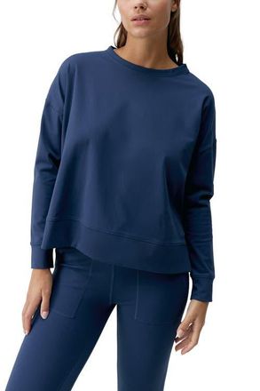 Born Living Yoga Daba Performance Sport Sweatshirt in Sailor Blue at Nordstrom, Size Medium