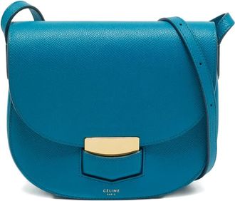 Celine Borsa a tracolla Trotteur piccola 2017 - Blu