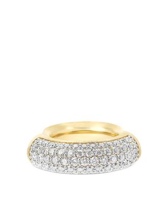 Nanis 18K yellow gold diamond Libera Icon ring - women - 18kt Yellow Gold/Diamond - 6 1/2