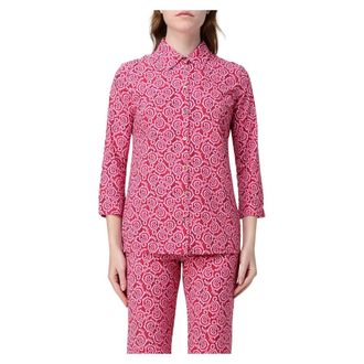 Maliparmi Shirts, female, Pink, M, Summer Coral Shirt for Women