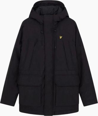Lyle & Scott Mens Lyle & Scott Black Microfleece Parka 2.0 - Size: 40/Regular