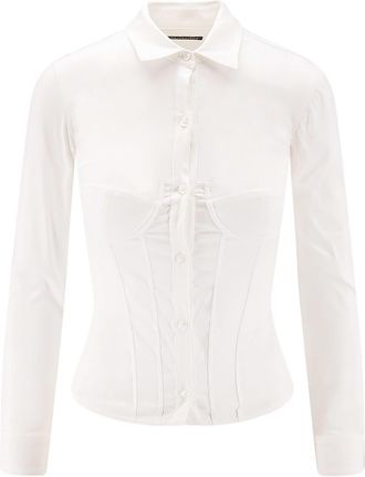 Balenciaga Cotton Blend Corset Shirt