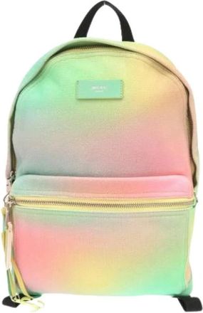 Jimmy Choo London Pre-owned Canvas Backpack - Dames - Vintage Rugzakken - Veelkleurig - ONE Size - Leer - Vintage