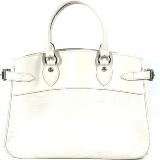 Louis Vuitton Tweedehands leren Louis Vuitton tassen - Dames - Vintage Handtas - Wit - ONE Size - Leer - Vintage