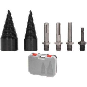 OEM Broca Extra&iacute;ble Para Rajadora De Le&ntilde;a Para Taladrar Madera - Hexagonal + Cuadrada + Redonda, 32/42 Mm - Propietarios De Rajadoras De Le&ntilde;a Crezuo-crezu