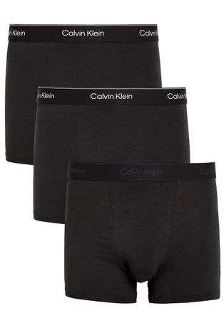 Calvin Klein Icon Stretch-cotton Trunks - set of Three - Black - XL
