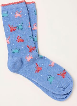 Fat Face FatFace Blue Crab Socks