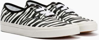 Vans Womens Vans Authentic Womens Animalier Zebra Trainers - White - Size: UK 4 / eu 36.5 / us 6.5