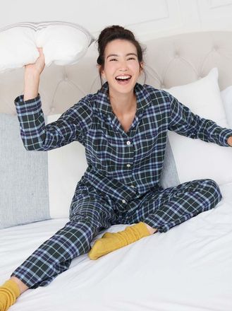 British Boxers Jura Tartan Brushed Cotton Pyjama Set