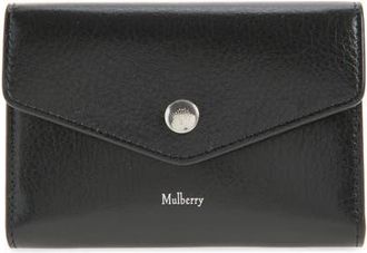 Mulberry Envelope Compact Leather Wallet in Black at Nordstrom
