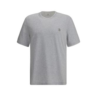 Brunello Cucinelli Hombre, Camisetas, Gris, Talla: M