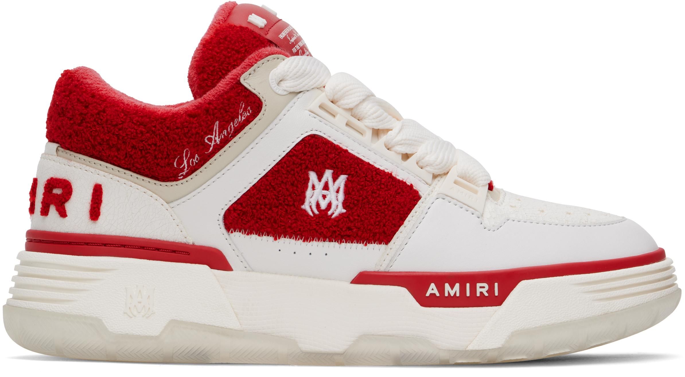 ◆AMIRI◆ CNY スケル トップ ロー スニーカー レッド AMIRI Pacific Bones スニーカー | レッド | FARFETCH JP