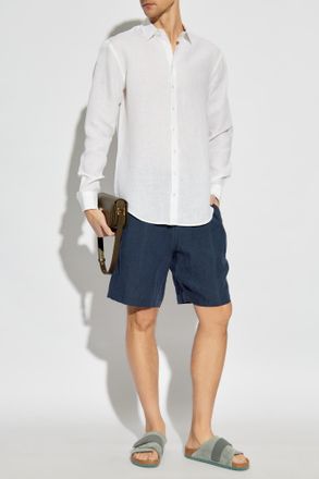 Giorgio Armani Linen Shirt, Mens, White