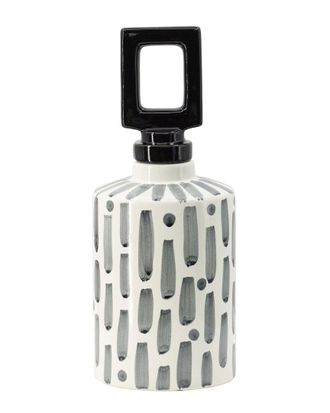 A&B Home 14In Cylindrical Jar With Lid