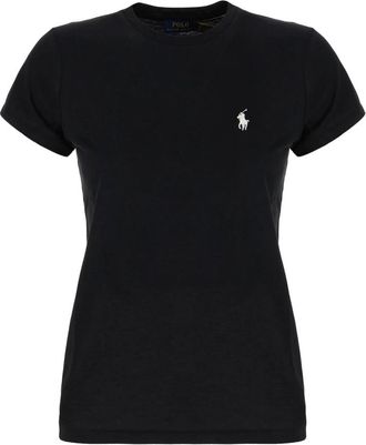 Polo Ralph Lauren Casual Katoenen T-Shirt voor Mannen - Dames - T-shirts - Zwart - L - Katoen - Tops