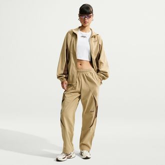 Nike Womens Nike Sportswear Loose Mid-Rise Corduroy Track Pants in Brown | IM8446-297