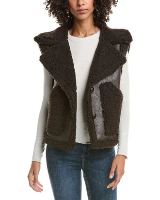 Frye Sherpa Faux Shearling Vest