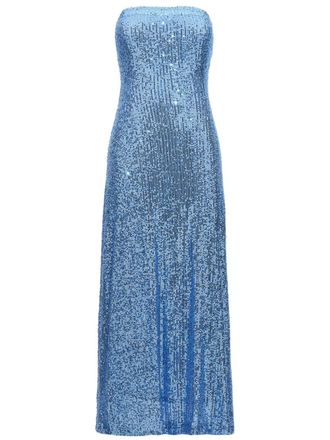 Le Twins Gina midi-jurk - Blauw