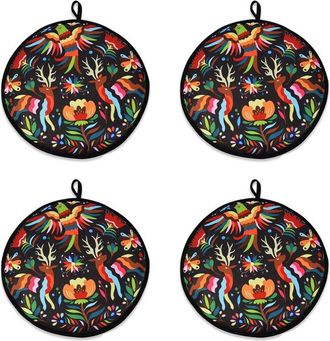 OEM 4 Bolsas De Tela Para Burritos De 30 Cm (12 Pulgadas), Bolsillo Port&aacute;til Para Calentar Tortillas En El Hogar Para Comida De Restaurante Apta Para Micr