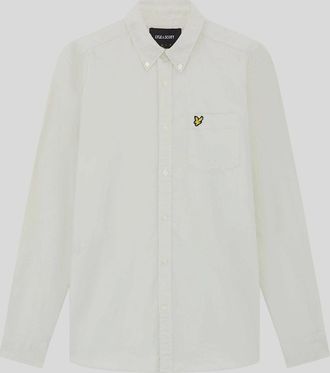 Lyle & Scott Lyle And Scott Mens Cotton Button Down Oxford Shirt - White - Size: Regular/34