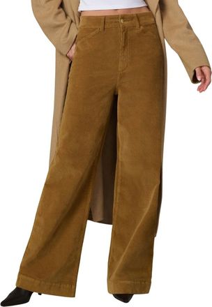 Joe's Mia Wide Leg Corduroys Jeans In Bronze Brown