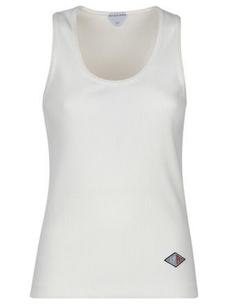 Bottega Veneta Compact Cotton Ribbed Jersey Tank Top