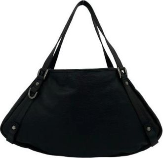 Gucci Pre-owned Leren Tote Bag - Dames - Vintage Schoudertas - Zwart - ONE Size - Leer - Vintage