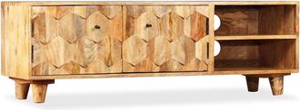 vidaXL Vidaxl - Mueble Para Tv De Madera Maciza De Mango 118x35x40 Cm