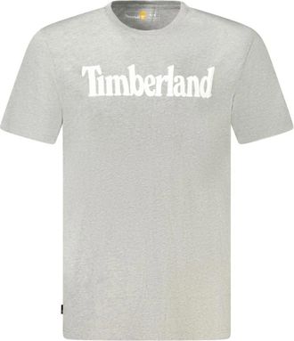 Timberland Grijze Katoenen Heren T-Shirt Vet Logo - Heren - T-shirts - Grijs - S - Katoen - Tops