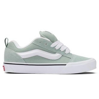 Vans Sneaker VANS Knu Skool, Damen, Gr. 36,5, emw, color theory gray olive, Leder, Textil, Schuhe Sneaker