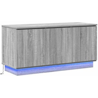 vidaXL Vidaxl - Mueble de tv con led Gris sonoma 100 x 38 x 49 cm