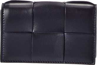 Bottega Veneta Maxi Intrecciato Leather Business Card Case
