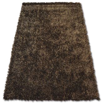 RugsX Alfombra Shaggy Lilou Marr&oacute;n Brown 130x190 Cm