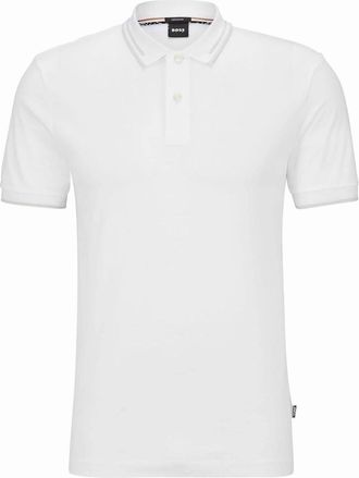 HUGO BOSS Mens Phillipson 115 Polo Shirt - White - Size: 44