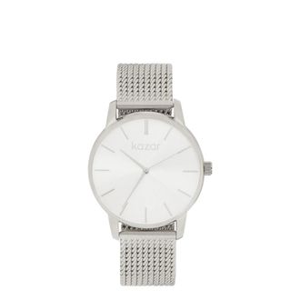 Kazar Minimalistisch horloge in zilverkleur - Dames - Horloges - Grijs - ONE Size - Accessoires