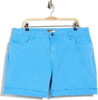 Kut from the Kloth Catherine Mid Rise Denim Boyfriend Shorts in Bahamas Blue at Nordstrom Rack, Size 14W