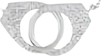 Luxury Bazaar 14kt witgouden armband met diamanten hanger - Zilver
